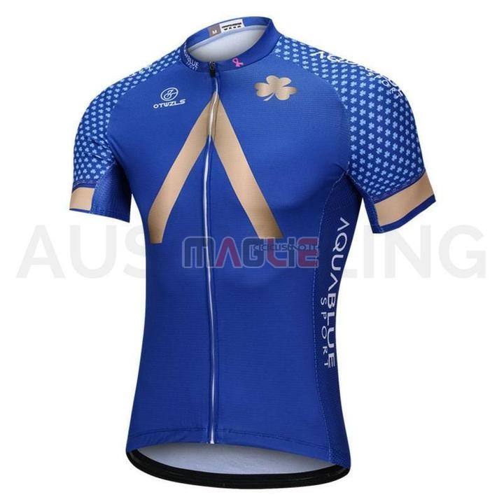 Maglia Aqua Blue Sport Manica Corta 2018 Blu